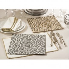 Everly Quinn Ottilie Faux Pearl Beaded Placemat EYQN5596